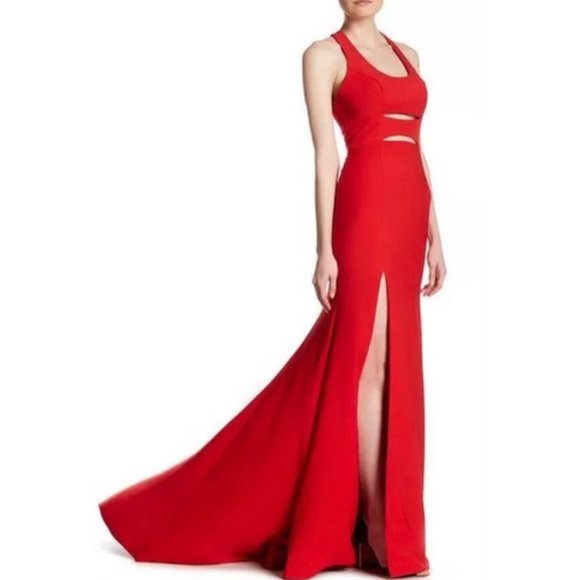 Terani Couture Dresses & Skirts - Terani Couture - Sexy Red cutout Gown WORN ONCE!